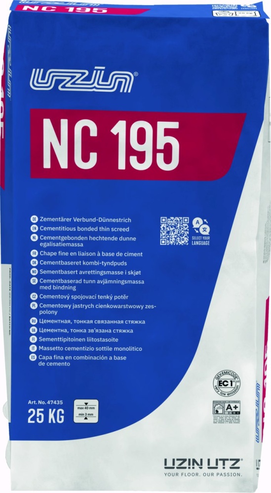 Uzin NC 195 Zement-Verbundausgleichsmasse / Dünnestrich