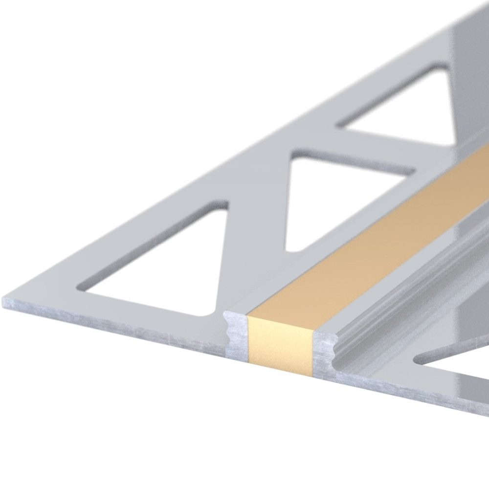 Aluminium-Dehnfugenprofil | für 3,0mm starke, verklebte