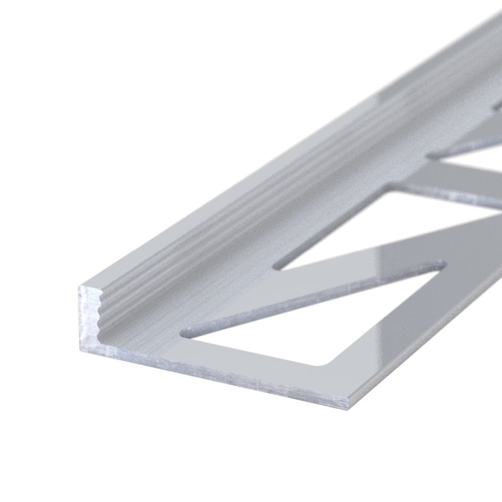 Abschlussprofil aus Aluminium | für 4,0 - 4,5mm starke,