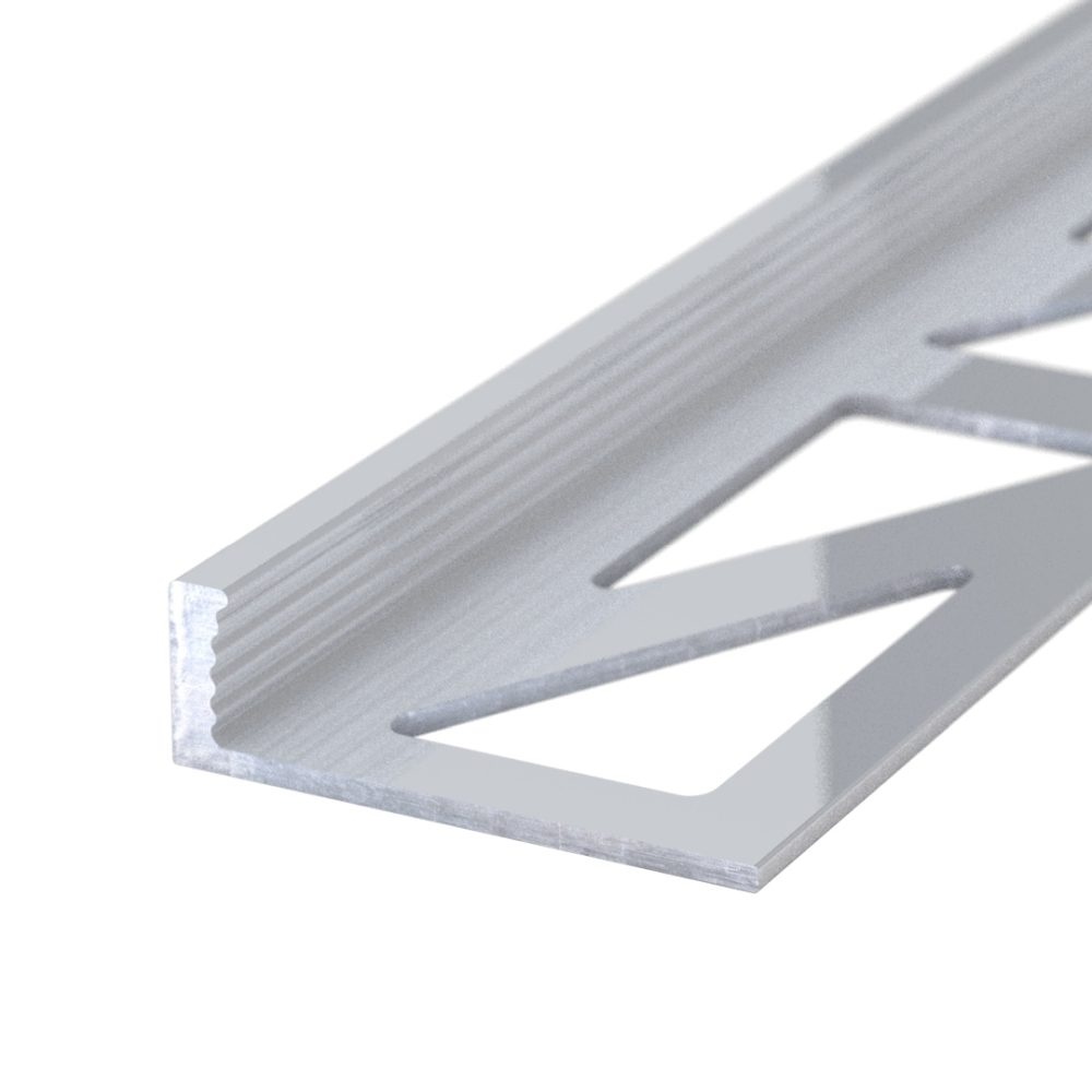Abschlussprofil aus Aluminium | für 6mm starke, verkleb