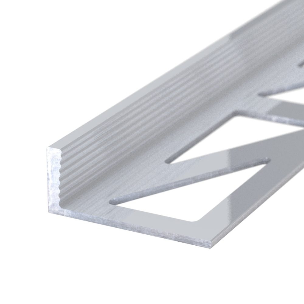 Abschlussprofil aus Aluminium | für 8mm starke, verkleb